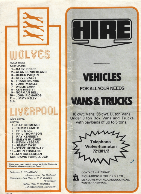 A great side from a past Liverpool team - and some Wolves stars too